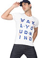 Flying Machine Cotton Graphic Print T-Shirt