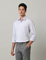 Arrow Liberty Classic Fit Vertical Striped Shirt