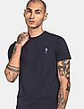 USPA Innerwear Men Navy I633 Comfort Fit Solid Cotton T-Shirt - Pack Of 1