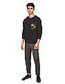 Flying Machine Long Sleeve Solid Sweatshirt