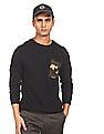 Flying Machine Long Sleeve Solid Sweatshirt
