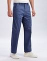 Calvin Klein Jeans Relaxed-Fit Solid Mid Rise Trousers