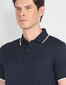 Arrow Cotton Windowpane Check Polo Shirt