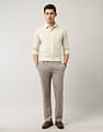 Arrow Regular Fit Mid Rise Trousers