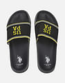 U.S. Polo Assn. Men Open Toe Tipped Lightweight Breyton Slides