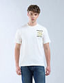Flying Machine Aplliqued Pattern Color Of Home T-Shirt