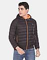 U.S. Polo Assn. Men Black Hood Quilted Puffer Jacket
