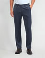 Arrow Newyork Slim Fit Solid Trousers