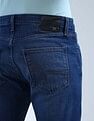 Flying Machine Slash Slim Tapered Fit Light Washed Jeans