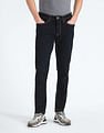 Flying Machine Mid Rise Slash Slim Tapered Fit Jeans