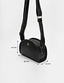 Tommy Hilfiger Solid Black PU Bag