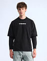 Flying Machine Doctor Sleeves Brand Oversized T-Shirt