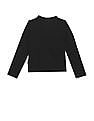 U.S. Polo Assn. Kids Boys Ribbed Neck Brand Print T-Shirt