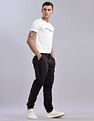 Tommy Hilfiger Mens Black Solid Jogger