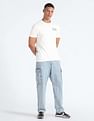 Flying Machine Rear Brand Print Cotton T-Shirt