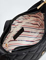 U.S. Polo Assn. Women Quilted Monogram Baguette Bag