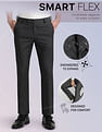 Arrow Newyork Regular Fit Textured Smartflex Trousers