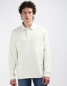 Calvin Klein Reverse Terry Stripes Polo Sweatshirt