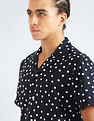 Tommy Hilfiger Cuban Collar Polka Dot Shirt