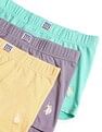 USPA Innerwear Boys Cotton Spandex Solid Trunks - Pack Of 3