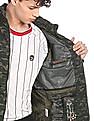 U.S. Polo Assn. Denim Co. Men Olive Long Sleeve Camouflage Print Puffer Jacket