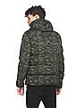 U.S. Polo Assn. Denim Co. Men Olive Long Sleeve Camouflage Print Puffer Jacket