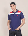 U.S. Polo Assn. Logo Embroidered Colour Block Polo Shirt