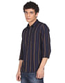 Flying Machine Vertical Stripe Pure Cotton Shirt