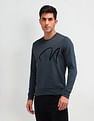 Arrow Newyork Typographic Printed Regular Fit Sweatshirt