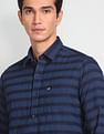 Arrow Sports Horizontal Stripe Cotton Casual Shirt