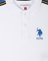 U.S. Polo Assn. Kids Brand Tape Popcorn Polo Shirt