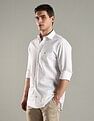 Tommy Hilfiger Solid Regular Fit Cotton Shirt