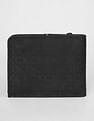 Calvin Klein Logo Black Leather Bi-Fold Wallet