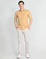 Arrow Sports Heathered Herringbone Shirt