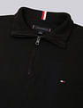 Tommy Hilfiger Cotton Zip Mock Neck Sweater