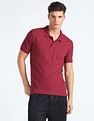 Flying Machine Cotton Pique All Over Print Polo Shirt