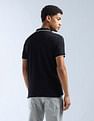 Flying Machine Textured Regular Fit Essentials Polo Shirt