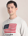 U.S. Polo Assn. Crew Neck Flag Sweater