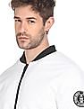 Flying Machine Stand Collar Solid Jacket