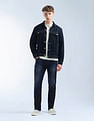 Flying Machine F-Jango Relaxed Straight Fit Whiskered Jeans