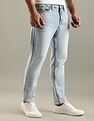 Tommy Hilfiger Heavy-Wash Slim Fit Mid Rise Jeans