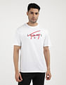 Tommy Hilfiger Graphic Signature Print Twist T-Shirt