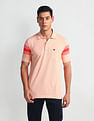 Arrow Sports Striped Sleeve Cotton Polo Shirt