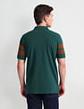 Arrow Sports Horizontal Stripe Cotton Polo Shirt