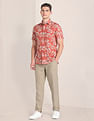 U.S. Polo Assn. Tropical Print Linen Shirt