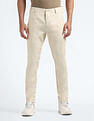 Flying Machine Mid Rise Slash Slim Tapered Fit Chinos