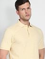 Arrow Horizontal Stripe Pique Polo Shirt