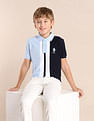 U.S. Polo Assn. Kids Boys Colour blocked Regular Fit Polo Shirt