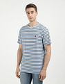 Tommy Hilfiger Badge Horizontal Stripe Cotton T-Shirt