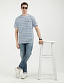 Tommy Hilfiger Badge Horizontal Stripe Cotton T-Shirt